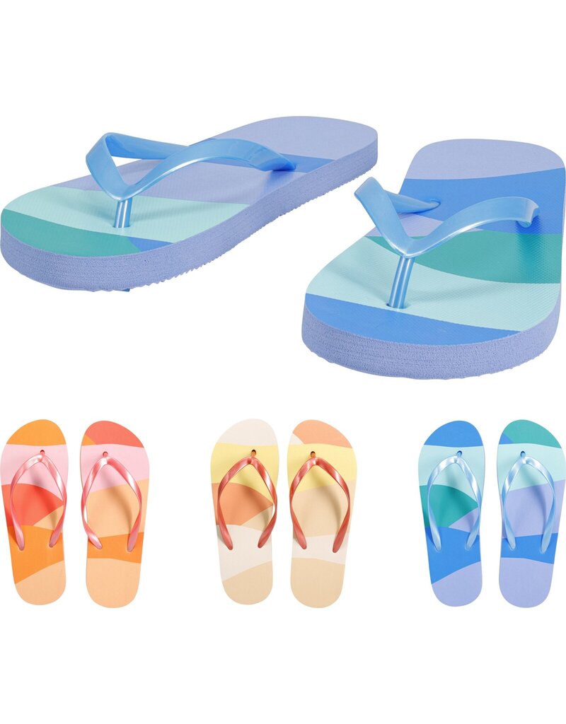 Dames Teenslipper maat 36-41 3 assorti kleur