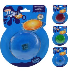Water Werpschijf met licht 8cm 3 assorti kleur