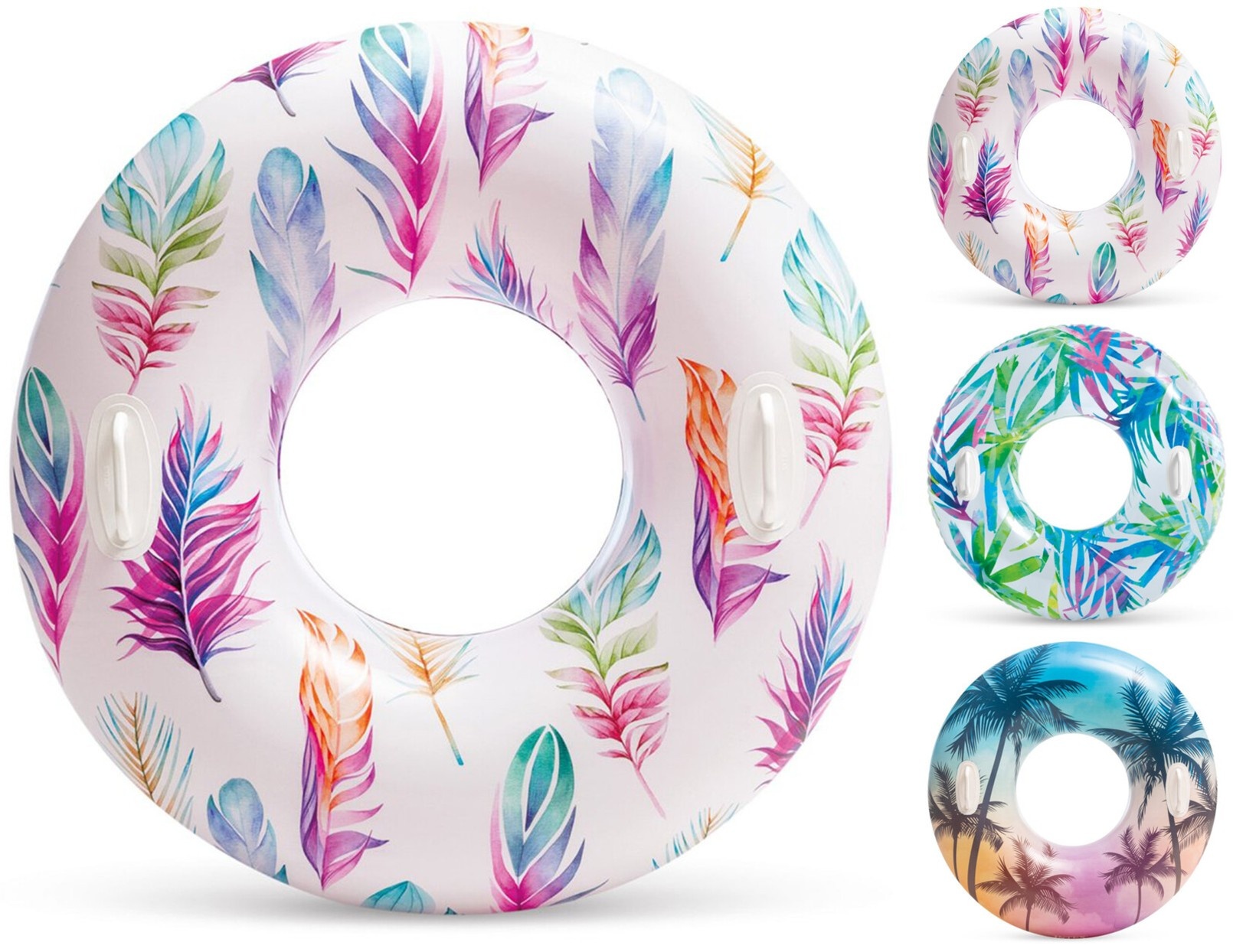 Intex Zwemring Tropical met Handvatten 97cm 3 ass design