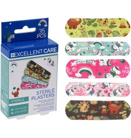 Pleisters Kinder Eenhoorn of Dino design 35 stuks