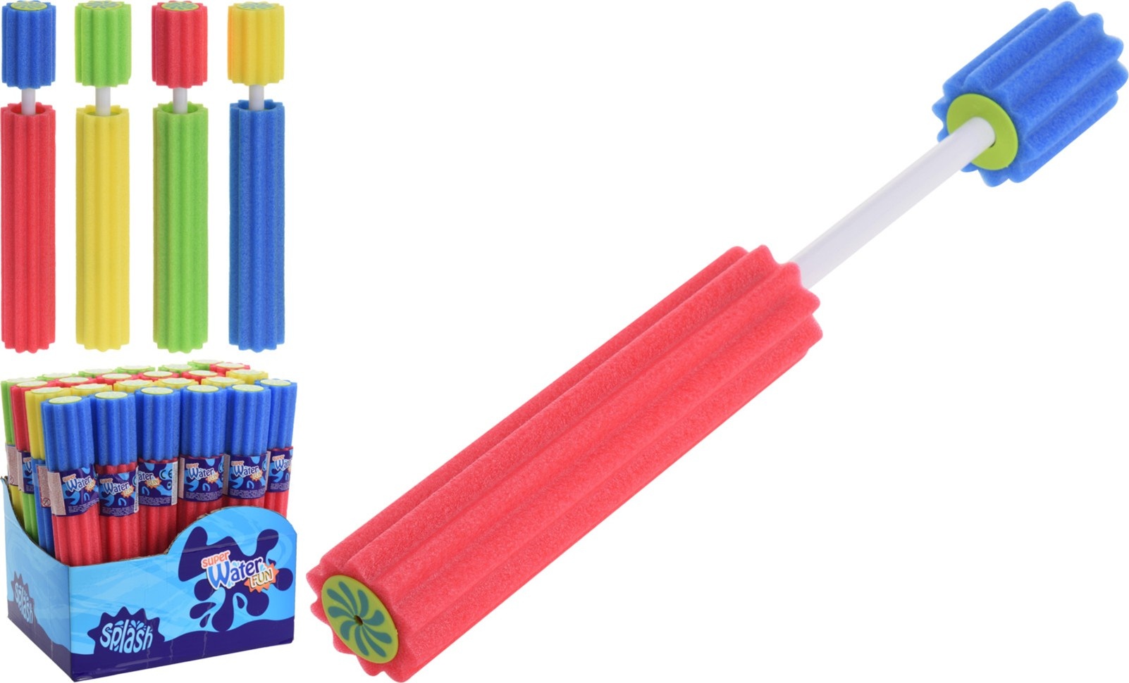 Waterspuiter Foam 30x5,5cm. 4 assorti kleur