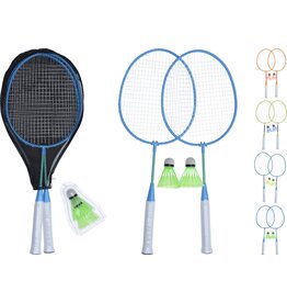 Badmintonset met shuttles 52cm 4 assorti kleur
