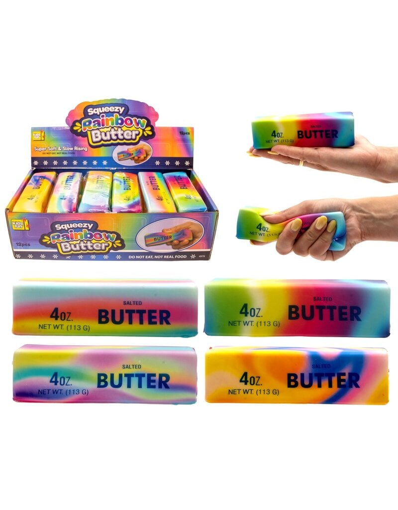 Squeeze Butter Regenboog 4 assorti kleur