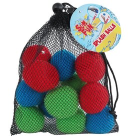 Sun Fun Gekleurde Waterballen 6cm 12 stuks in opbergtas