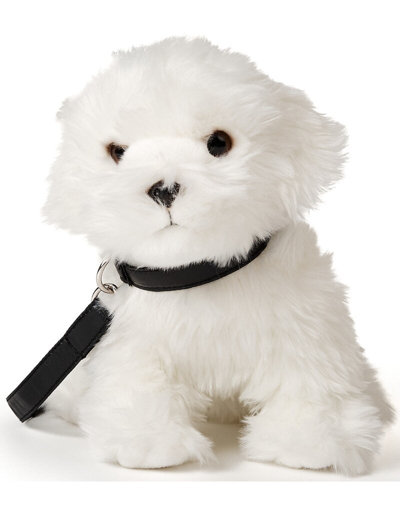 Pluche Malteser 26cm met riem