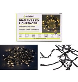 Benson LED Lichtsnoer Diamant 24 meter 200 Warm White LED's