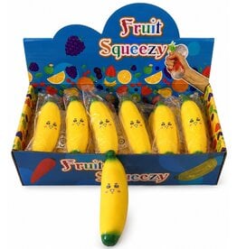 Squeeze Banaan met Gezicht 14x4cm