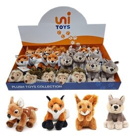 Pluche Hert, Vos, Eekhoorn of Wolf 15cm