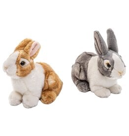 Pluche Konijn Zittend 20cm 2 assorti kleur