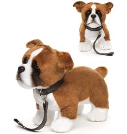 Pluche Boxer Staand 23cm met riem