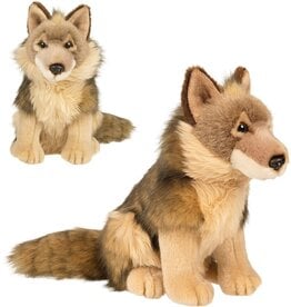 Pluche Wolf Zittend 25cm