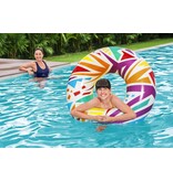 Bestway Zwemring Geometrisch 107cm met handvaten 2ass design