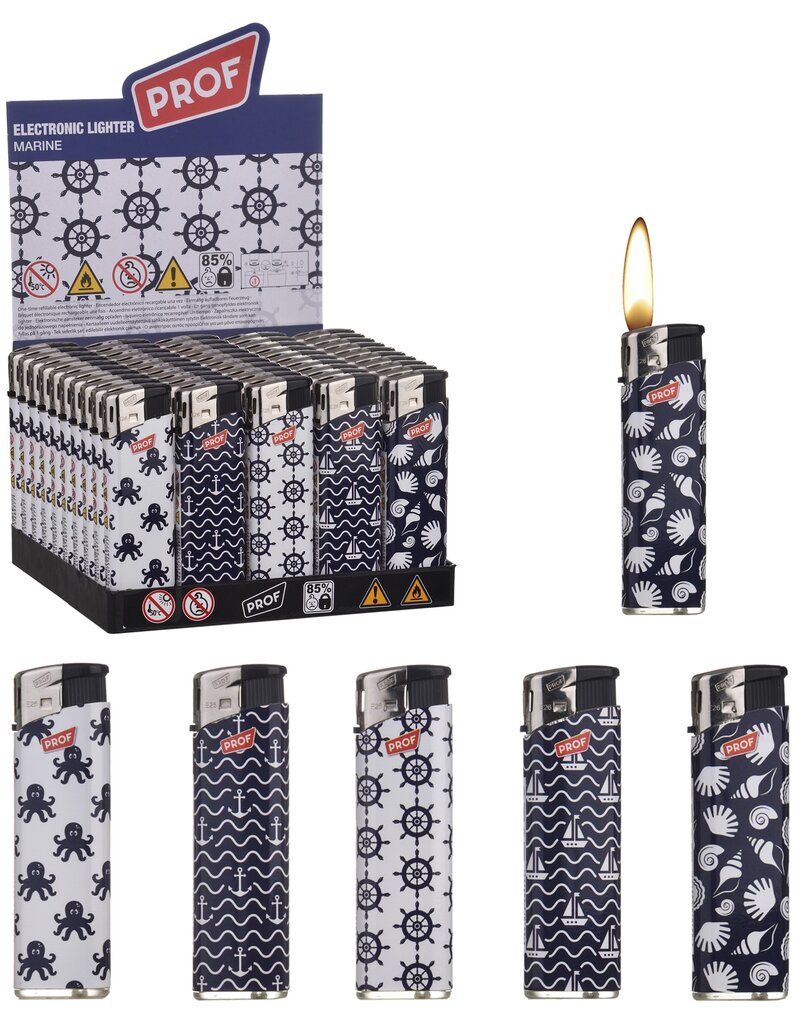 Prof  Elektronische Aansteker Navyprint 5 assorti design