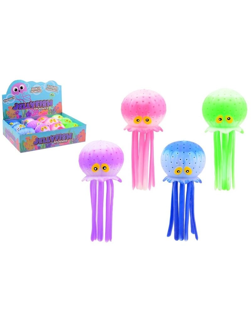 Splash en Sponge Tweekleurige Octopus 16x6cm 4 assorti kleur