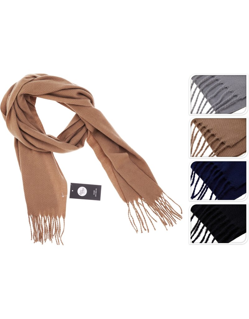 Sjaal Heren 200x35cm 4 assorti kleur