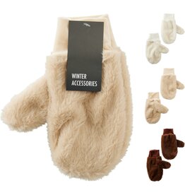 Want Faux Bont 22x12cm 3 assorti kleur