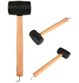 Hamer met Rubberen Kop en Haringtrekker 30cm