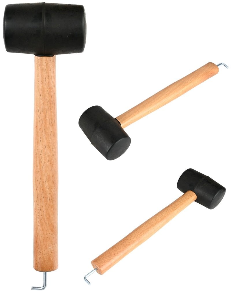 Hamer met Rubberen Kop en Haringtrekker 30cm