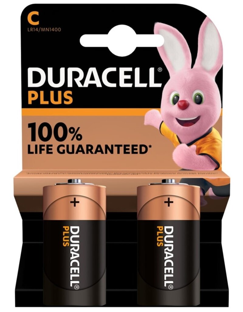 Duracell Plus Duralock C 2 stuks