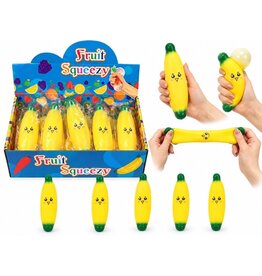 Squeeze Banaan met Gezicht 14x4cm