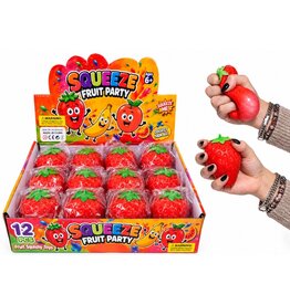 Squeeze Aardbei 9cm 64gram met poeder