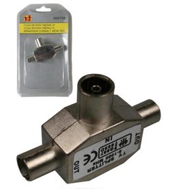 Coax Splitter T Metaal TV