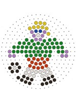Kralenplank rond Voetballer
