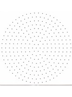 Leeg voorbeeld kralenplank rond