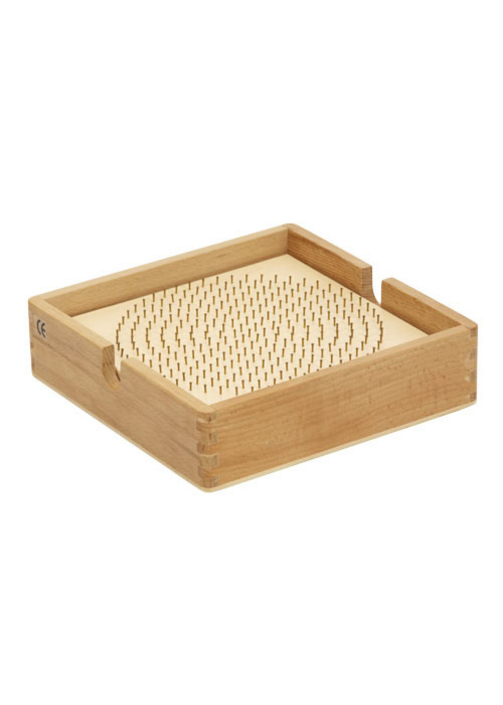 Rolf Kralenplank hout rond met kist