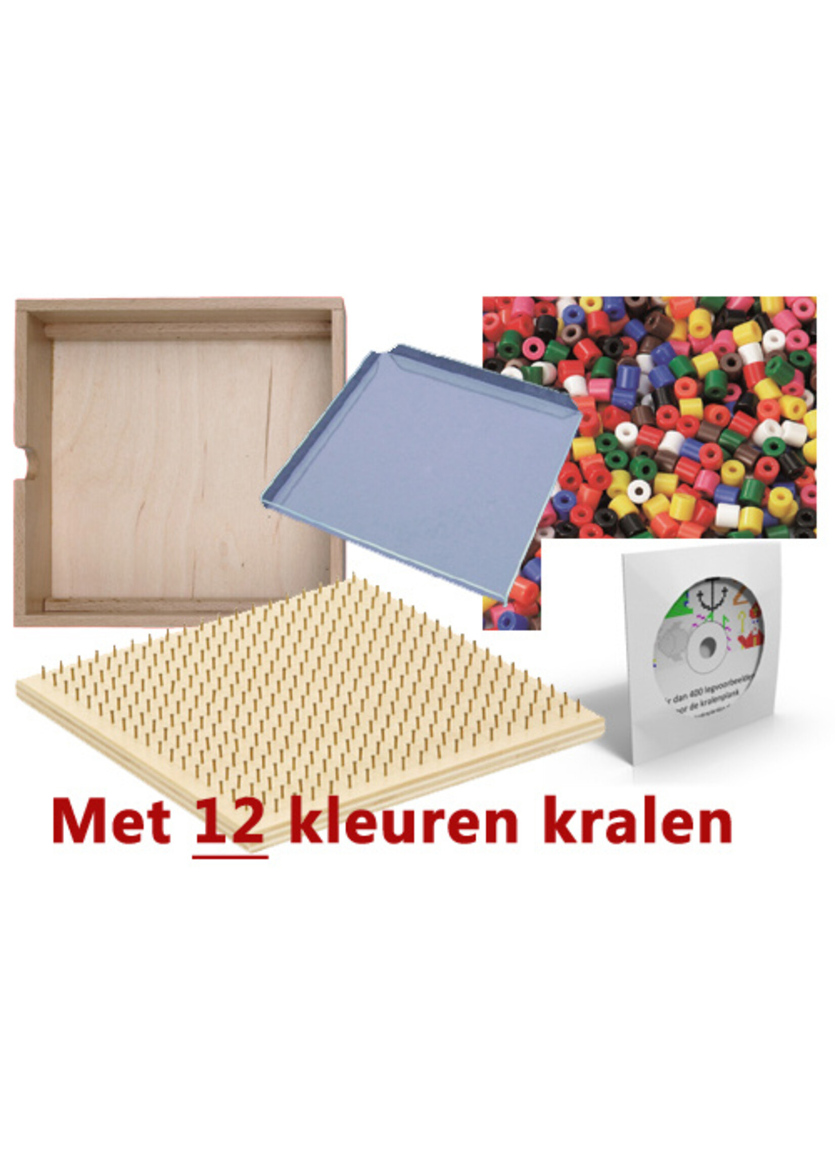 Rolf Luxe Starterspakket Kralenplank hout vierkant 5-delig
