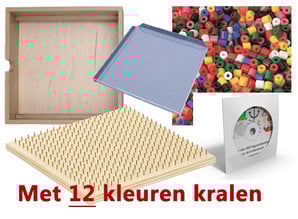 Rolf Luxe Starterspakket Kralenplank hout vierkant 5-delig