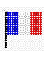 Kralenplank Vlag Frankrijk