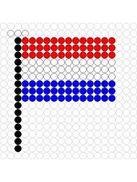 Kralenplank Vlag Luxemburg