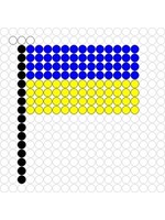 Kralenplank Vlag Oekraine