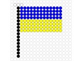 Kralenplank Vlag Oekraine