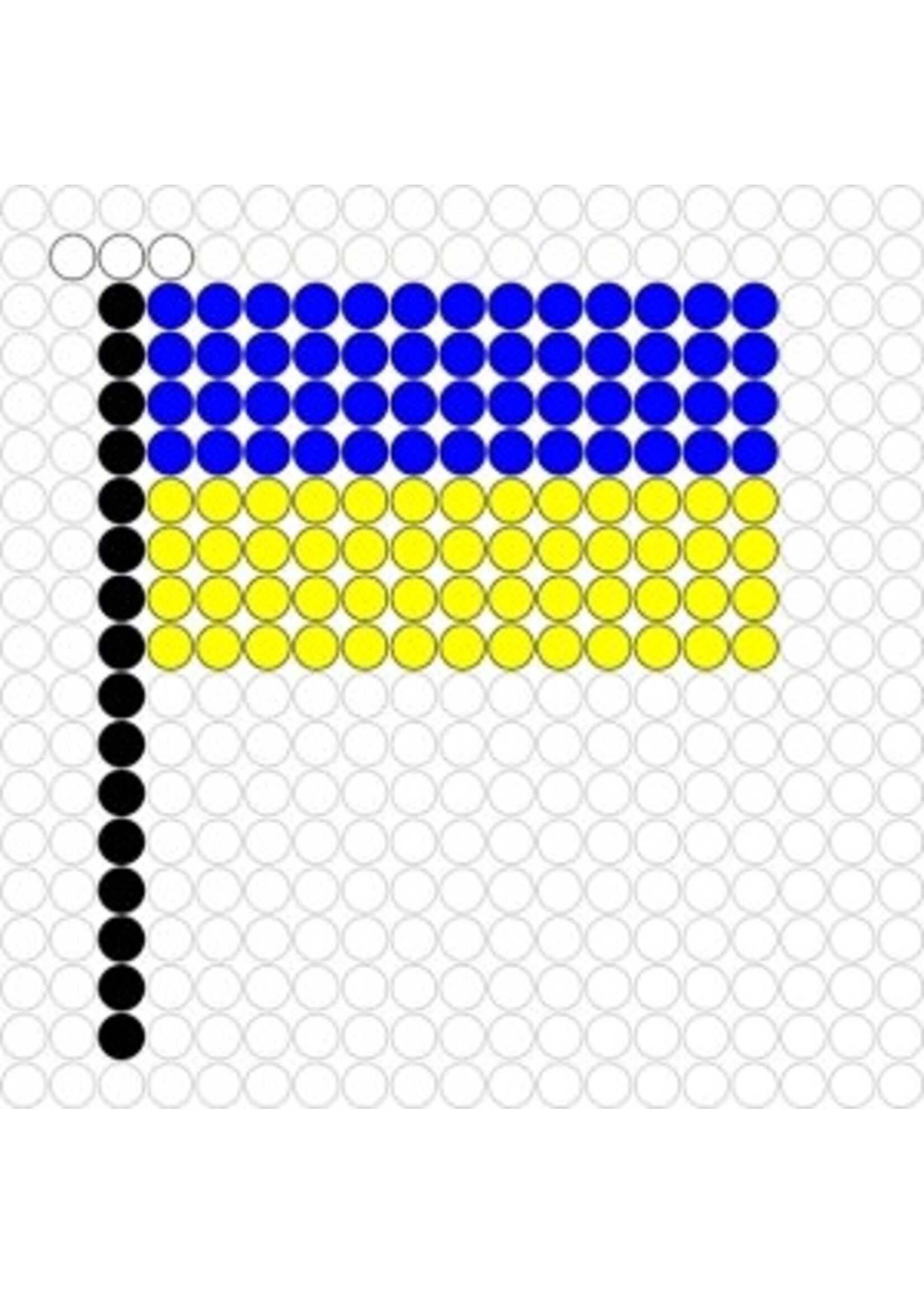 Kralenplank Vlag Oekraine