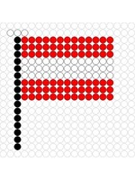 Kralenplank Vlag Oostenrijk