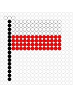 Kralenplank Vlag Polen