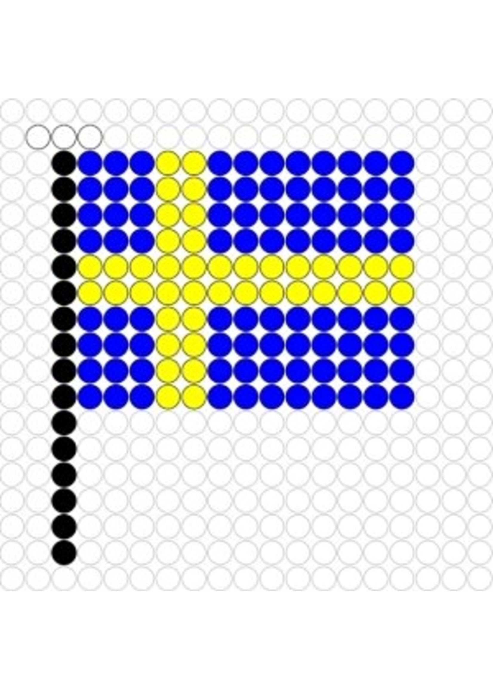 Kralenplank Vlag Zweden