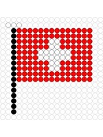 Kralenplank Vlag Zwitserland