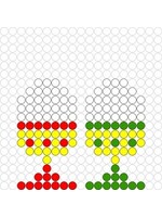 Kralenplank Eieren in dopjes