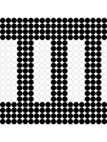 Kralenplank Zebrapad