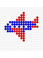 Kralenplank Vliegtuig 1