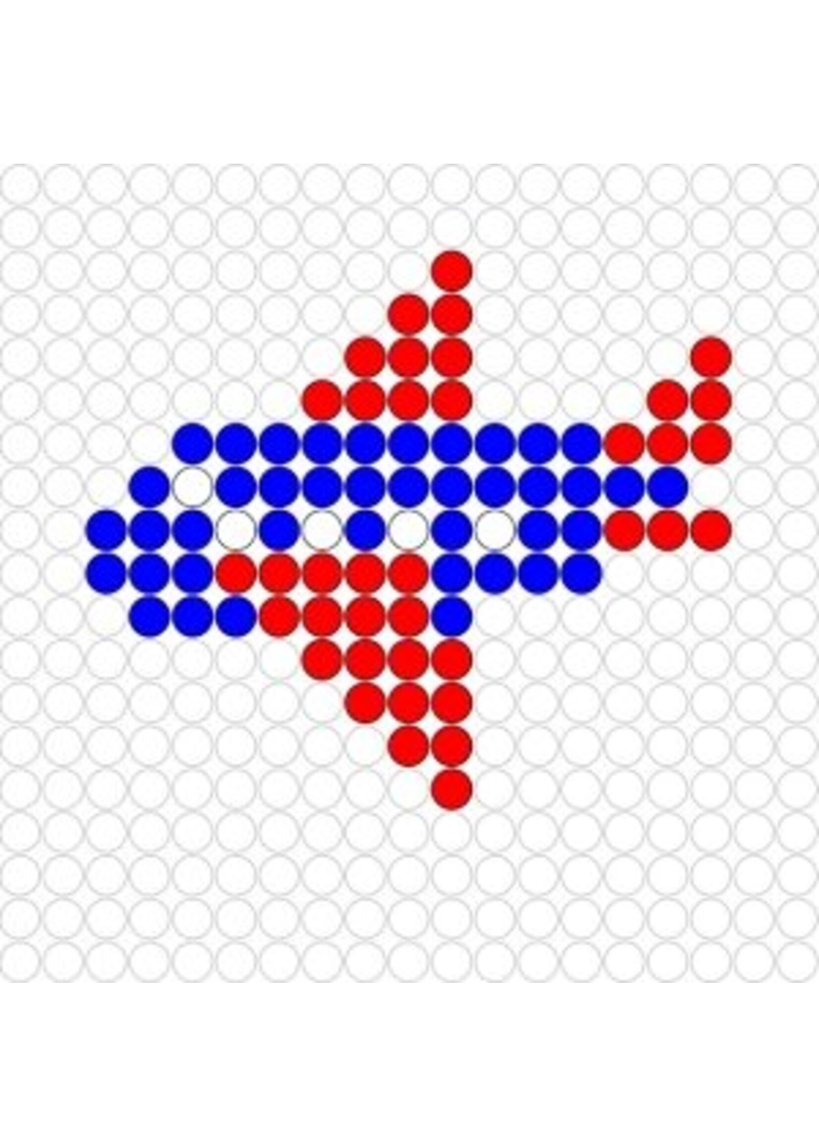 Kralenplank Vliegtuig 1