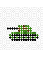 Kralenplank Legertank