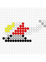 Kralenplank Helikopter