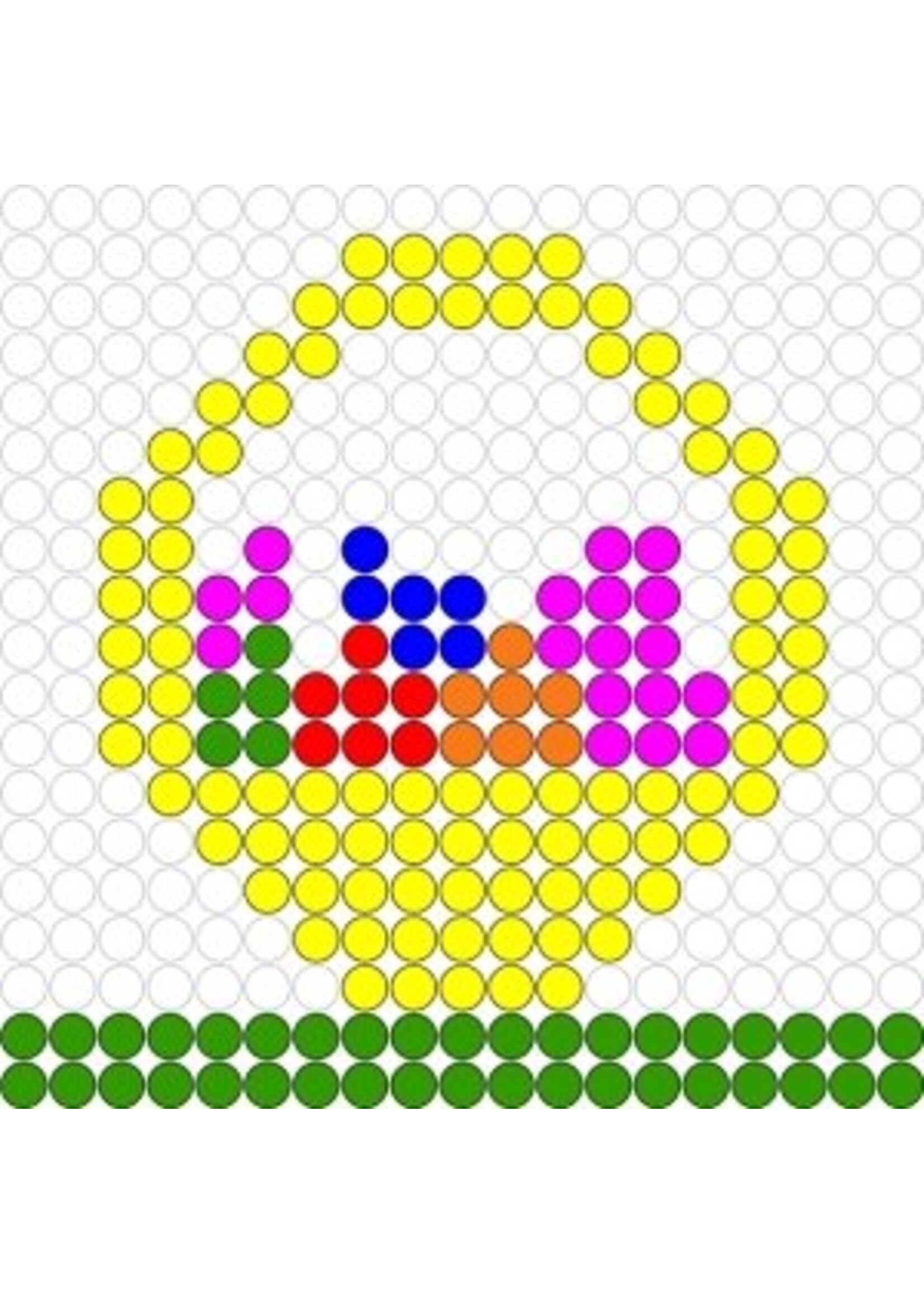 Kralenplank Paasmandje