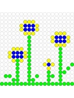 Kralenplank Madeliefjes
