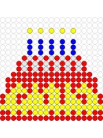 Kralenplank Verjaardagstaart 1