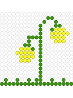 Kralenplank Lenteklokjes